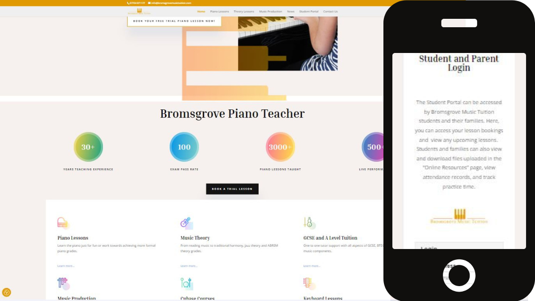 BMT Web Design Edit Bromsgrove Piano Lessons